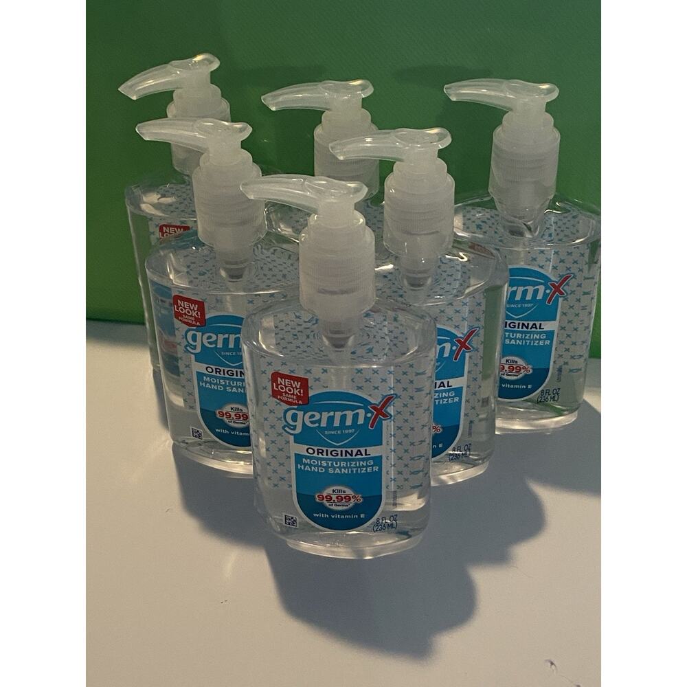Germ x Advanced Hand Sanitizer, 8 fl Oz, Moisturizing, Pack of 6